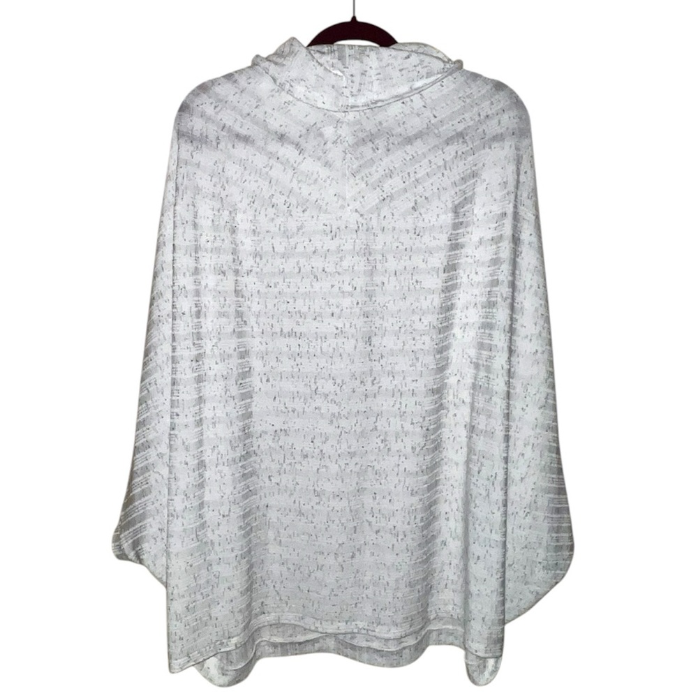 𝐋𝐀𝐍𝐄 𝐁𝐑𝐘𝐀𝐍𝐓 | NWT COWL NECK RIBBED KNIT PONCHO PULLOVER TOP - Picture 7 of 11